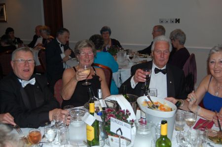 A merry table at the Dinner Dance