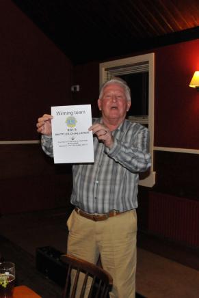 LP John with the Winner's Certificate!