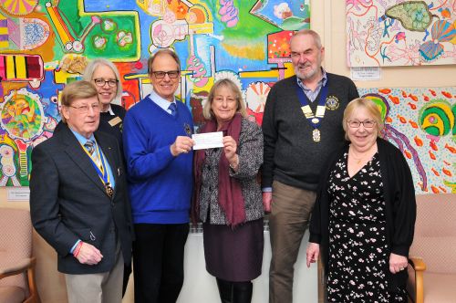 Presentation of cheque to Headway East Sussex