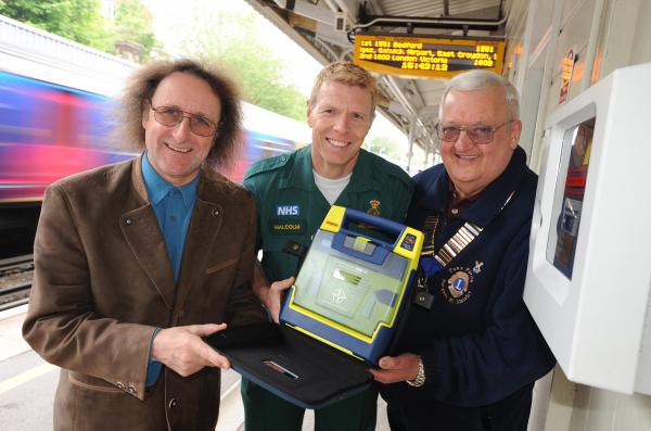 Presentation of Defibrillator to Ambulance Brigade at Burgess Hill Station