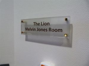 Melvin Jones Room Plaque